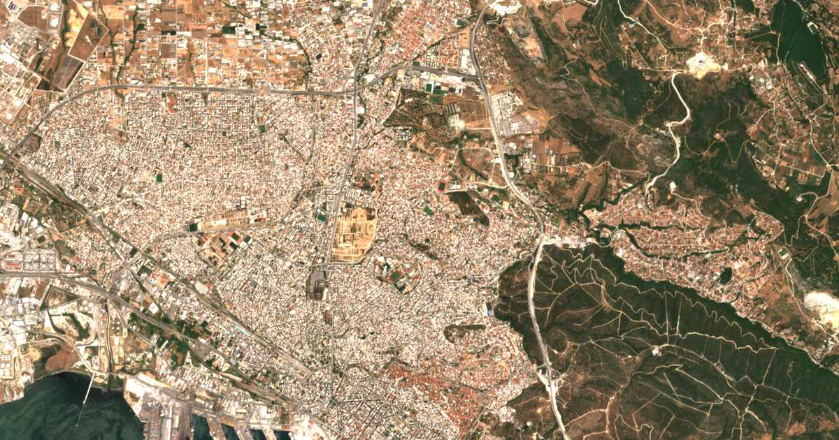 Satellitenkarte von Polichni