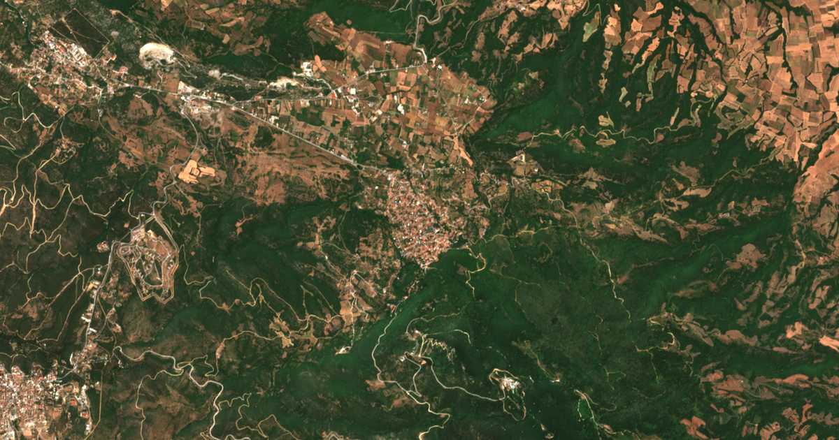 Satellitenkarte von Chortiatis