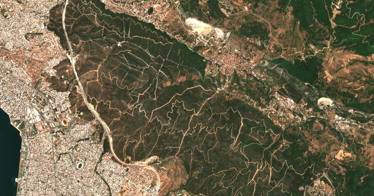 Satellitenkarte von Krános
