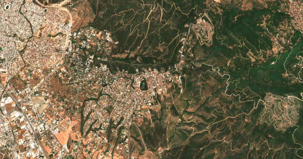 Satellitenkarte von Panorama