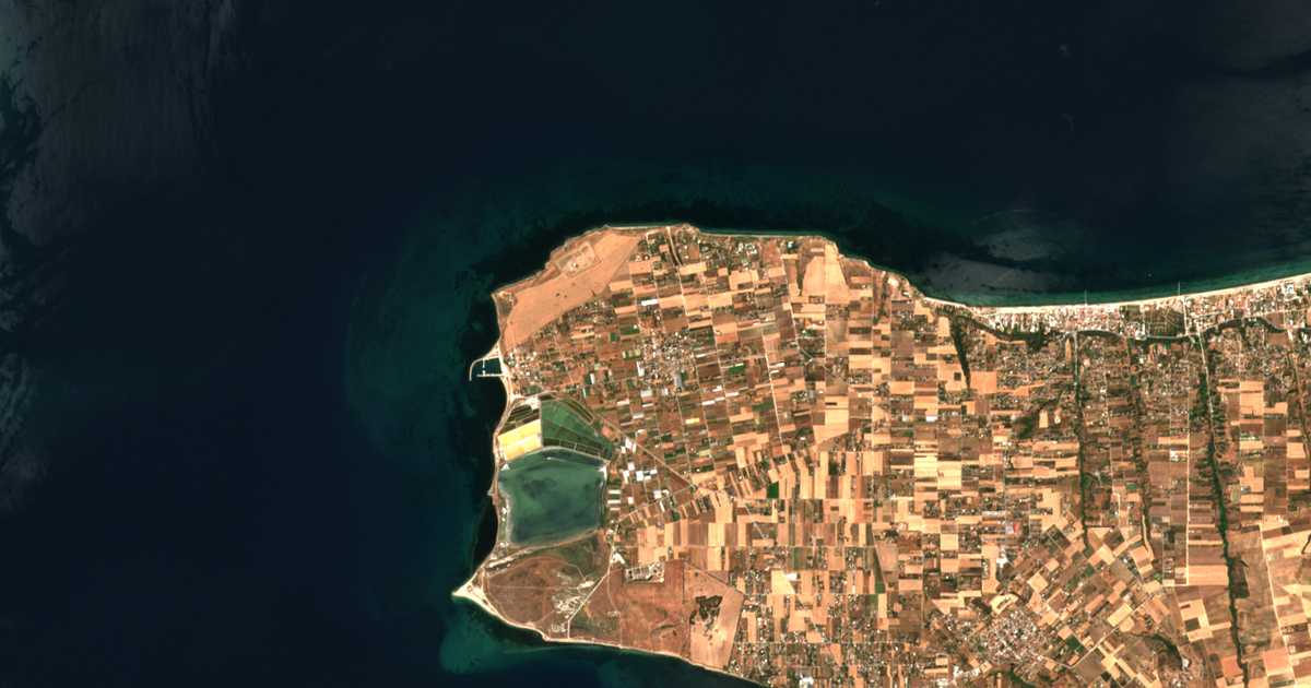 Satellitenkarte von Angelochórion