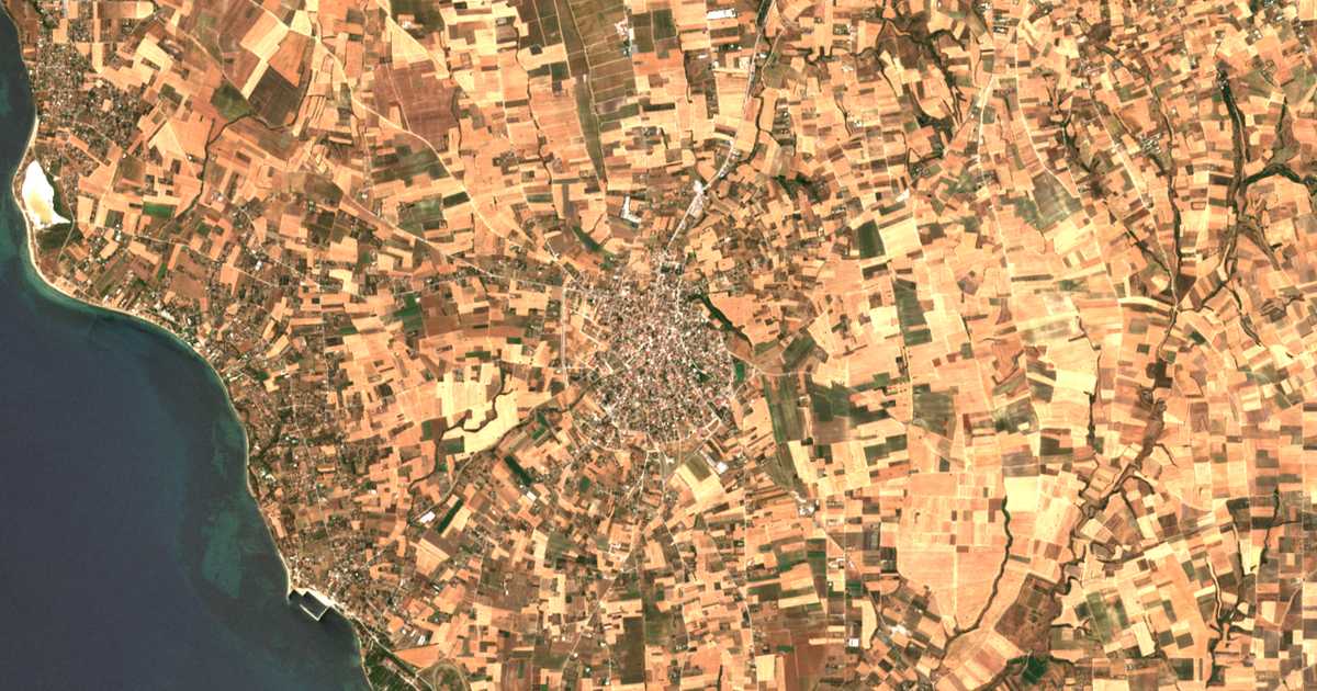 Satellitenkarte von Epanomi