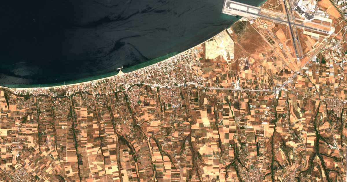 Satellitenkarte von Peraía