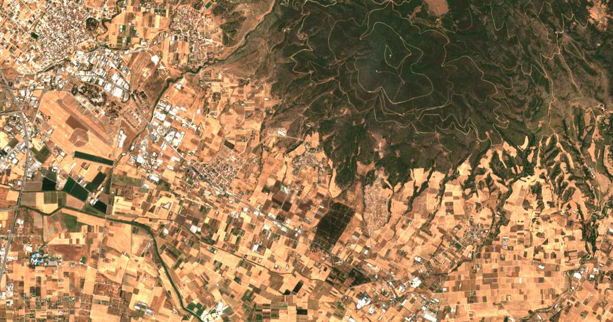 Satellitenkarte von Filothéi