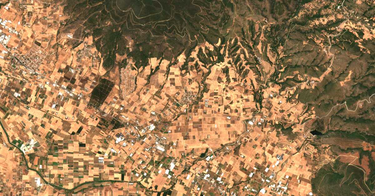 Satellitenkarte von Lakkiá