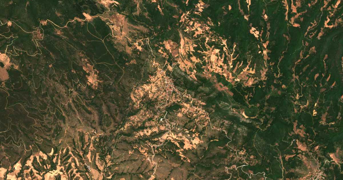Satellitenkarte von Peristerá