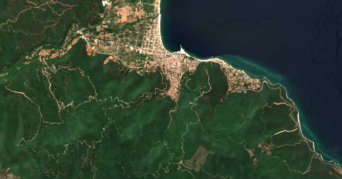 Satellitenkarte von Áno Stavrós