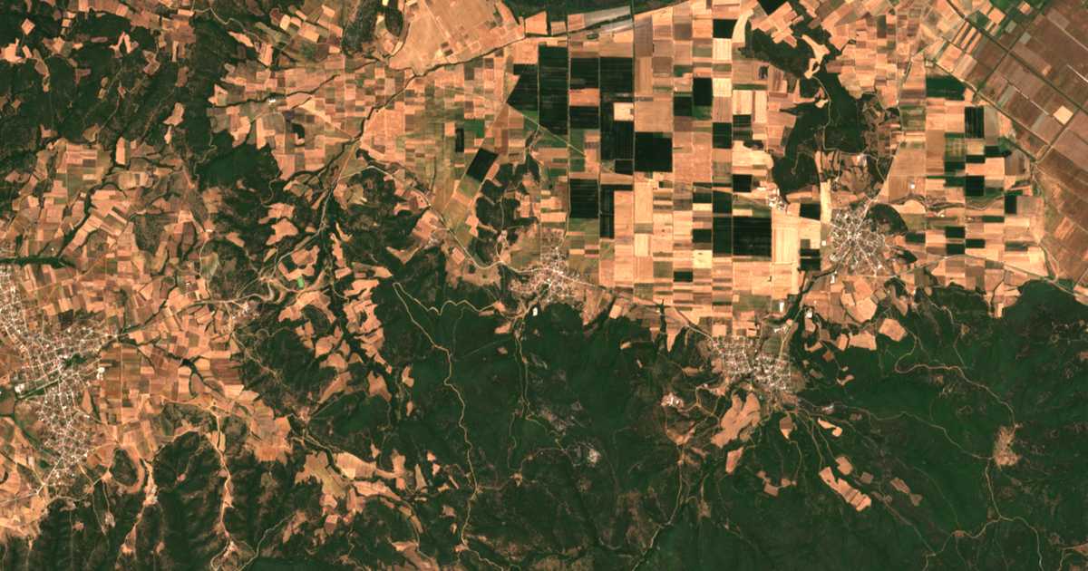 Satellitenkarte von Anoixiá