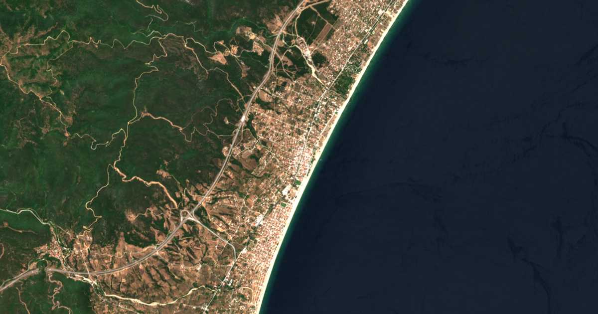 Satellitenkarte von Asprovalta