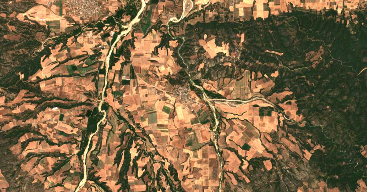 Satellitenkarte von Melissourgós