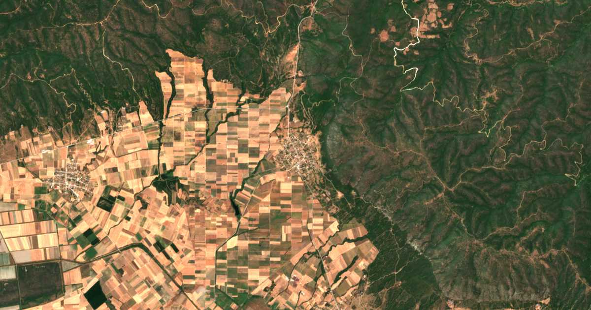 Satellitenkarte von Skepastón