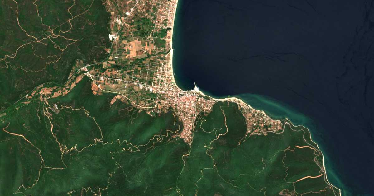 Satellitenkarte von Stavrós