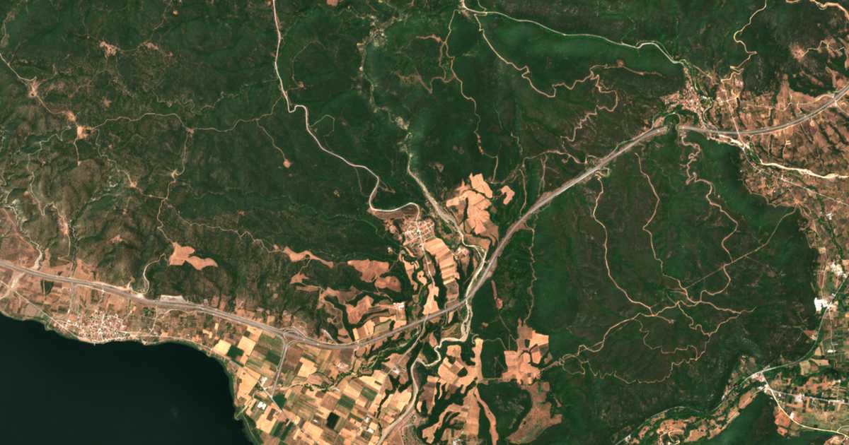Satellitenkarte von Vamvakiá