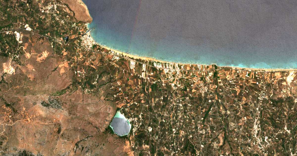 Satellitenkarte von Asprouliánoi