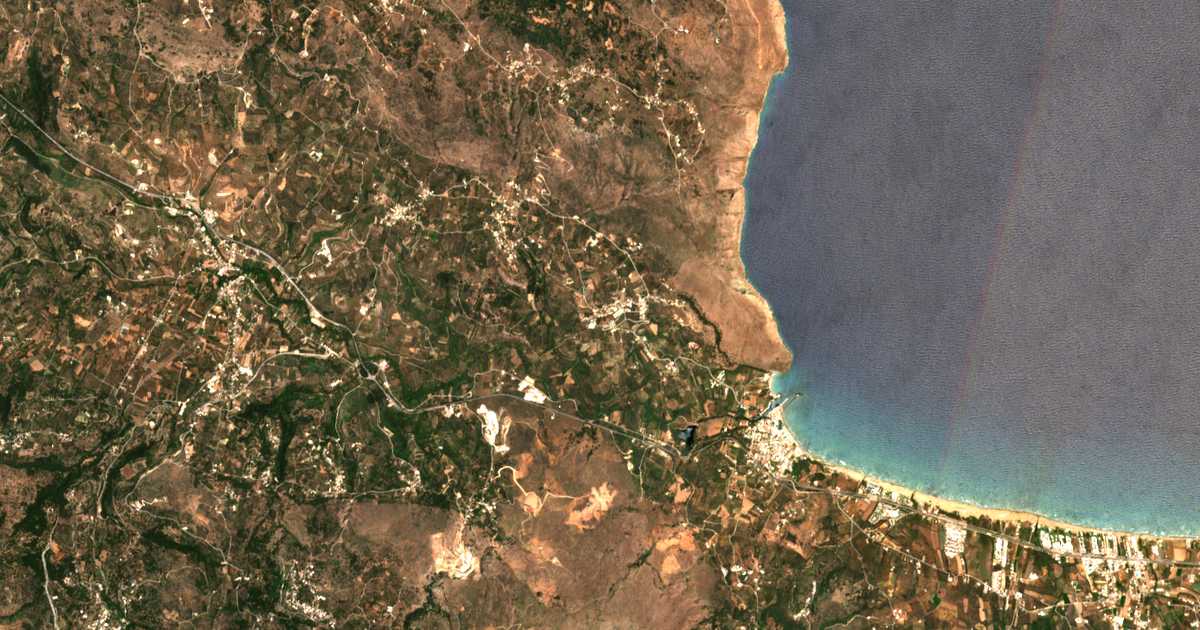 Satellitenkarte von Exopoli