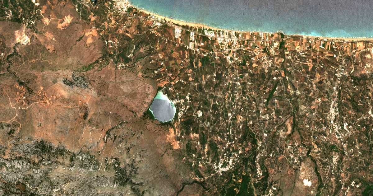 Satellitenkarte von Mouríon