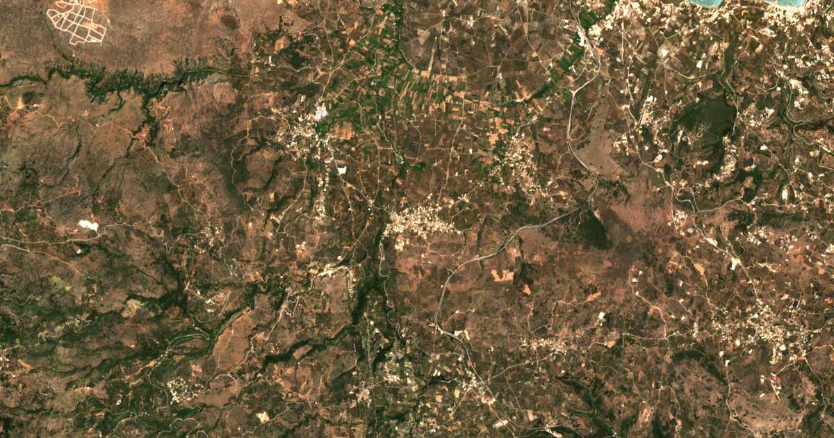 Satellitenkarte von Neo Chorio