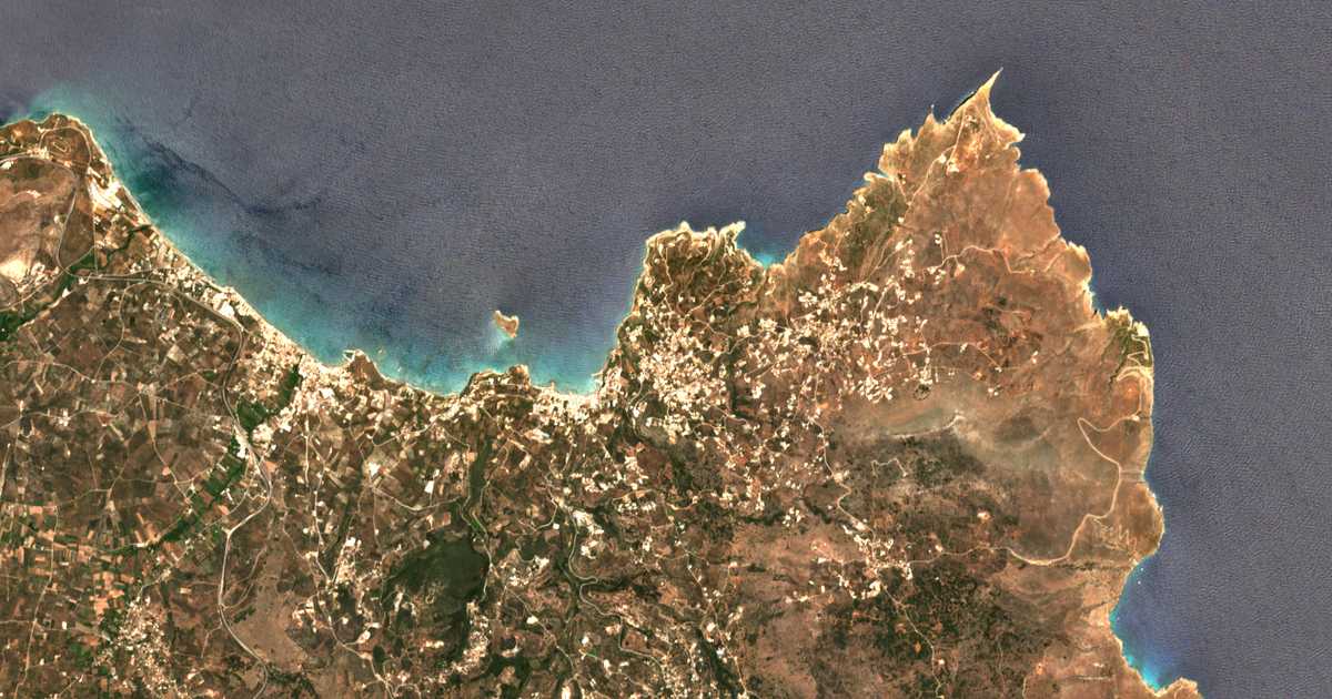 Satellitenkarte von Plaka
