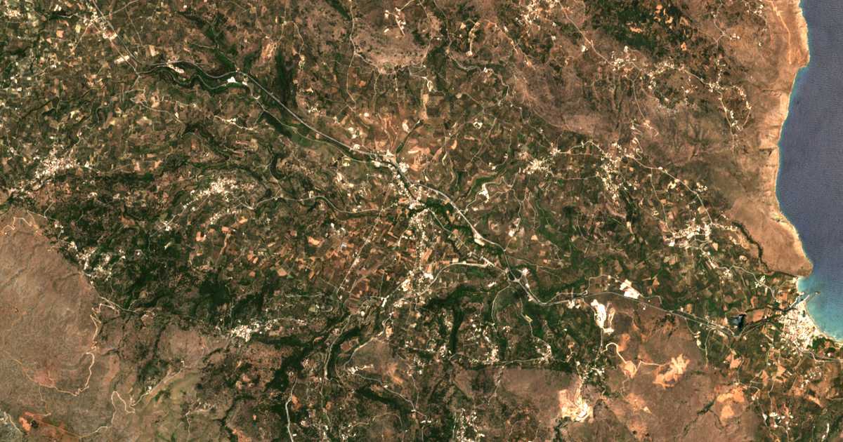 Satellitenkarte von Vryses