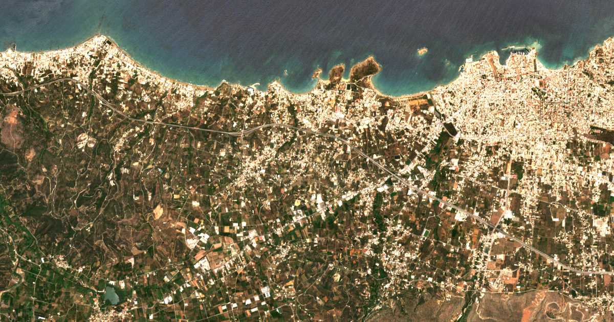 Satellitenkarte von Darátsos