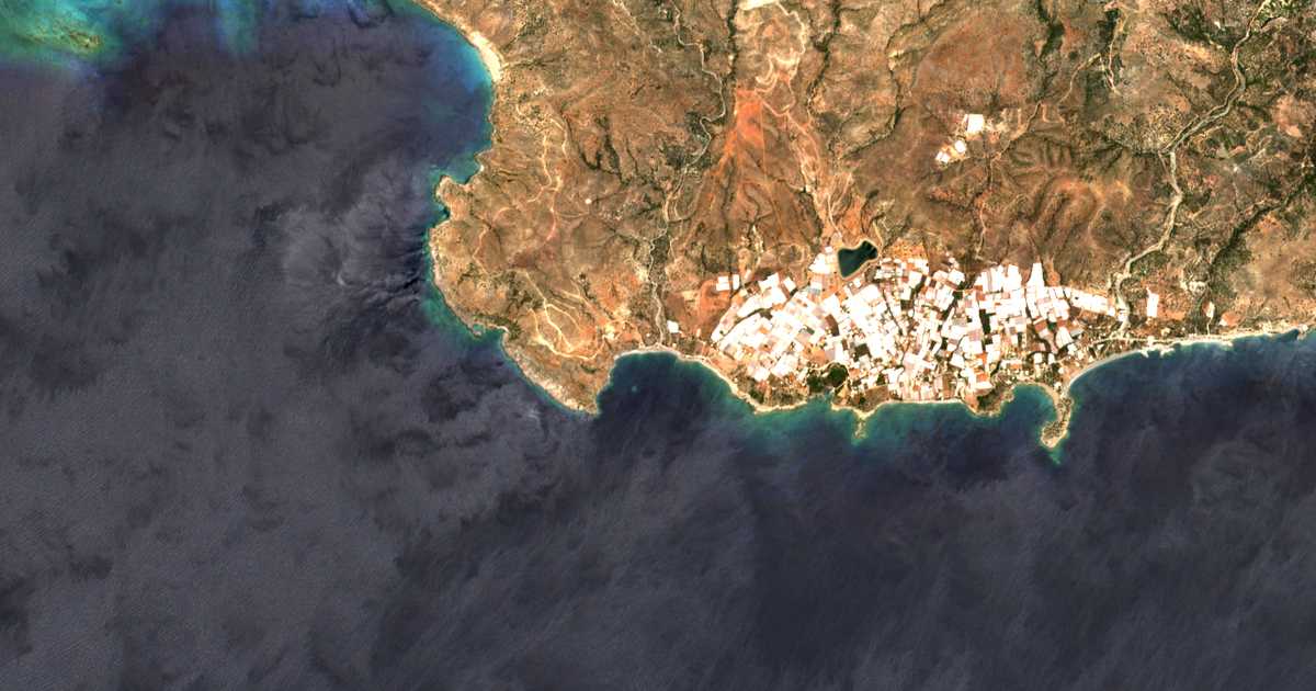 Satellitenkarte von Agía Kyriakí