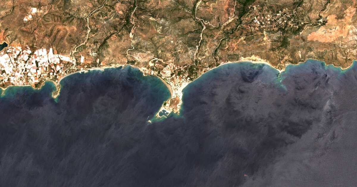 Satellitenkarte von Paleochora