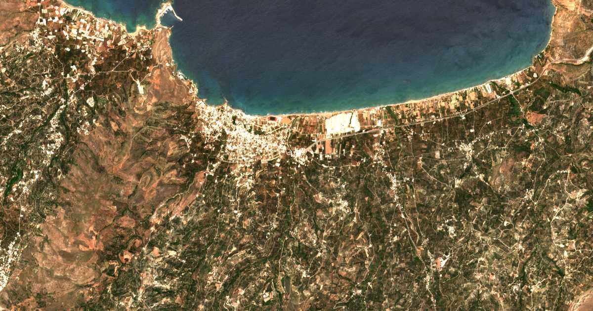 Satellitenkarte von Ágios Antónios