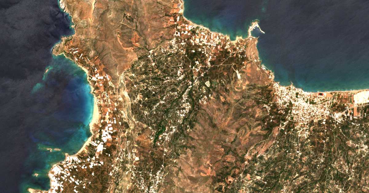 Satellitenkarte von Ágios Geórgios
