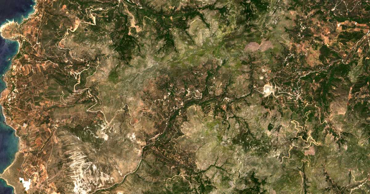 Satellitenkarte von Kefálion
