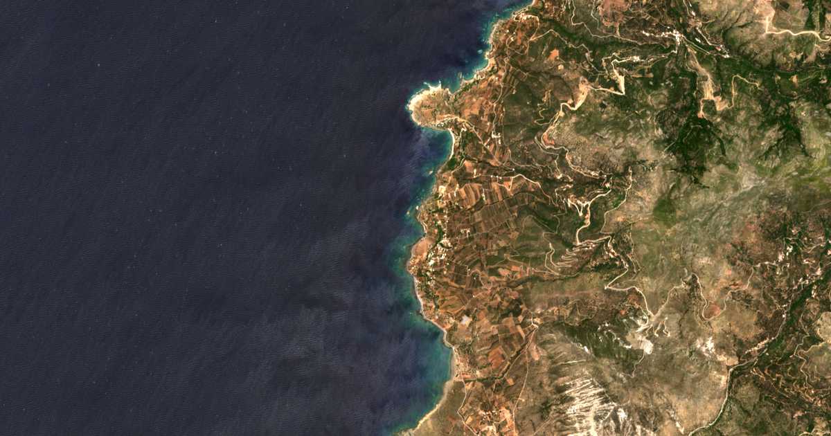 Satellitenkarte von Livádia