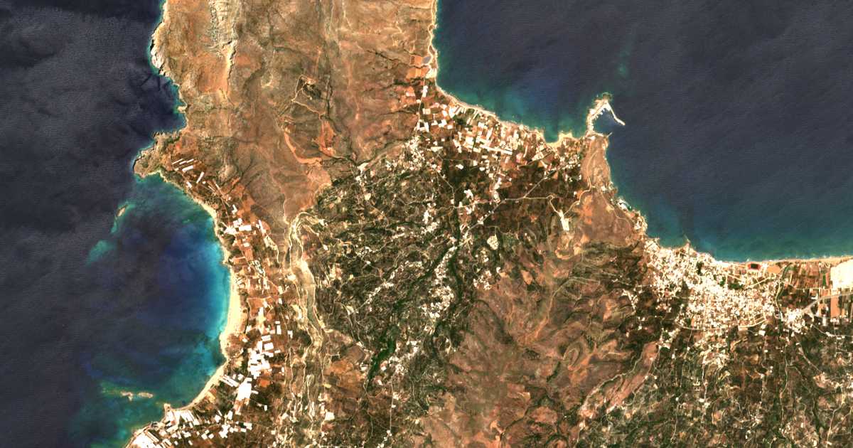 Satellitenkarte von Néon Choríon