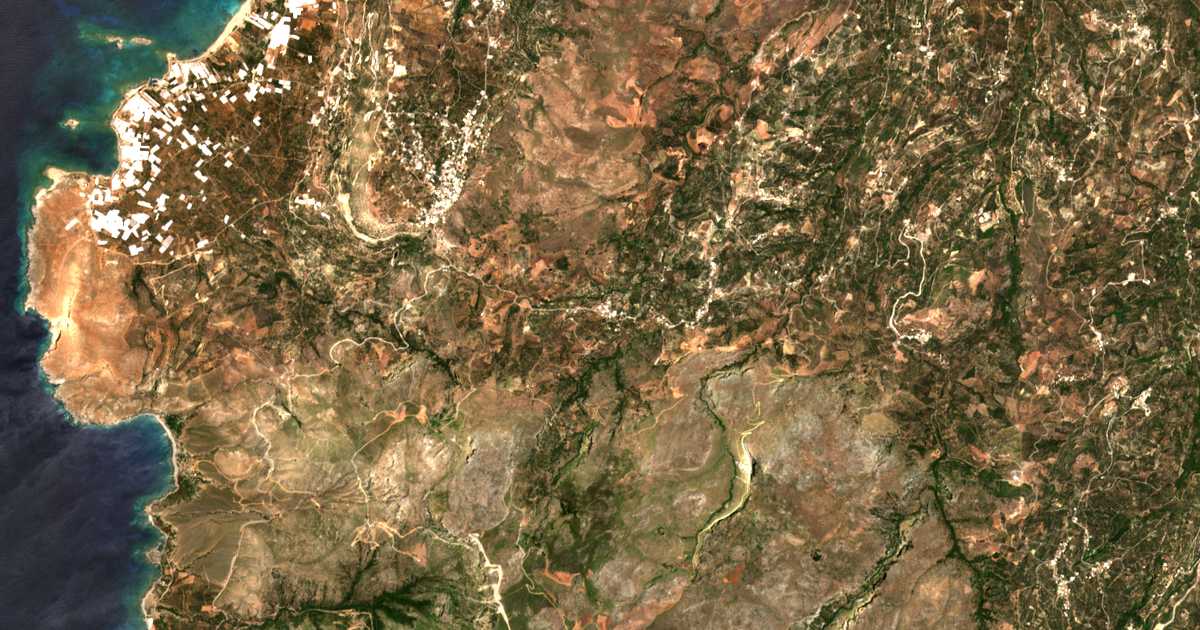 Satellitenkarte von Zacharianá