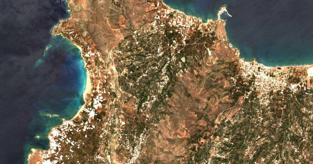 Satellitenkarte von Zervianá