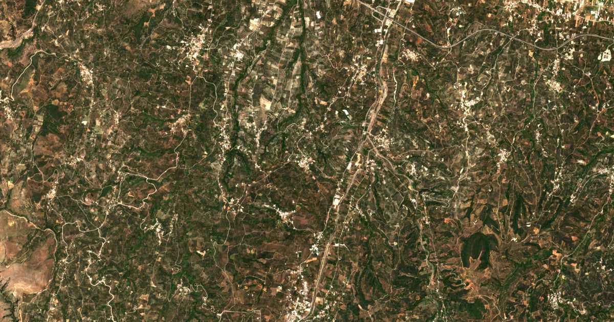 Satellitenkarte von Chrysavgí