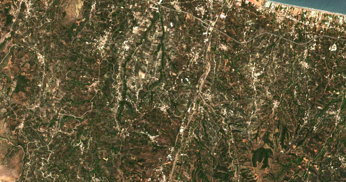 Satellitenkarte von Kallithéa