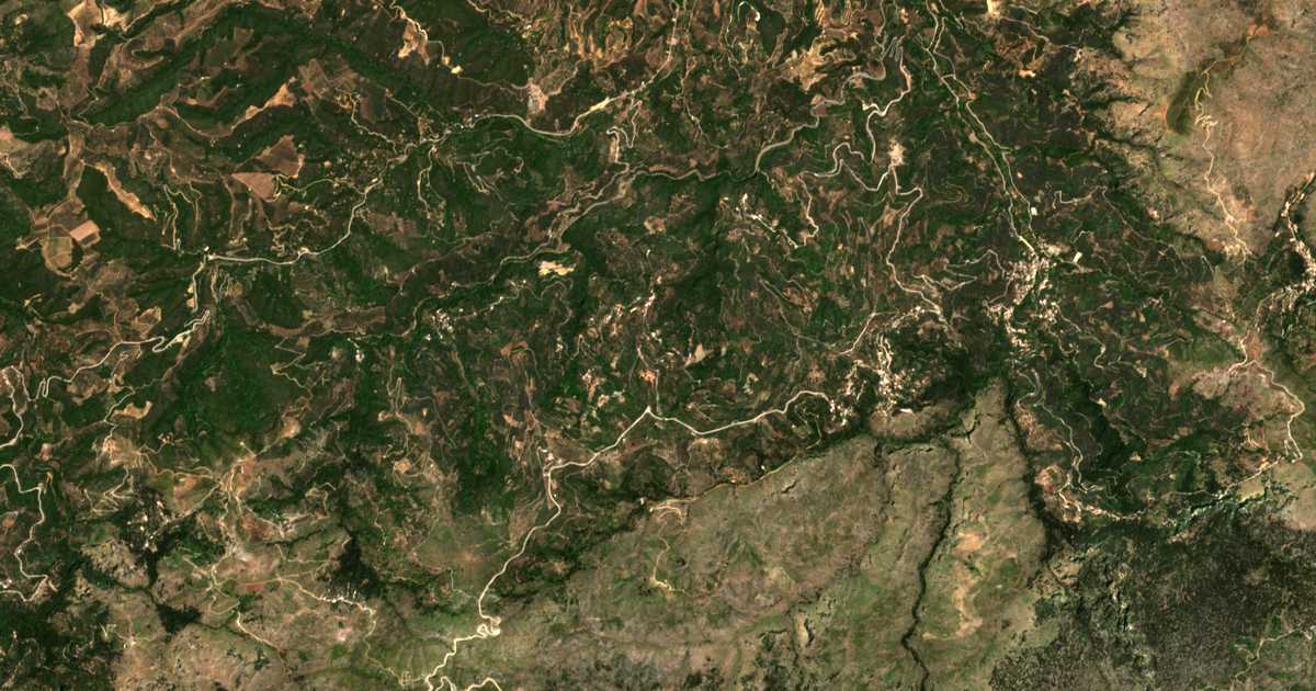 Satellitenkarte von Karános