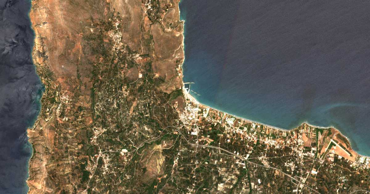 Satellitenkarte von Kolymvari