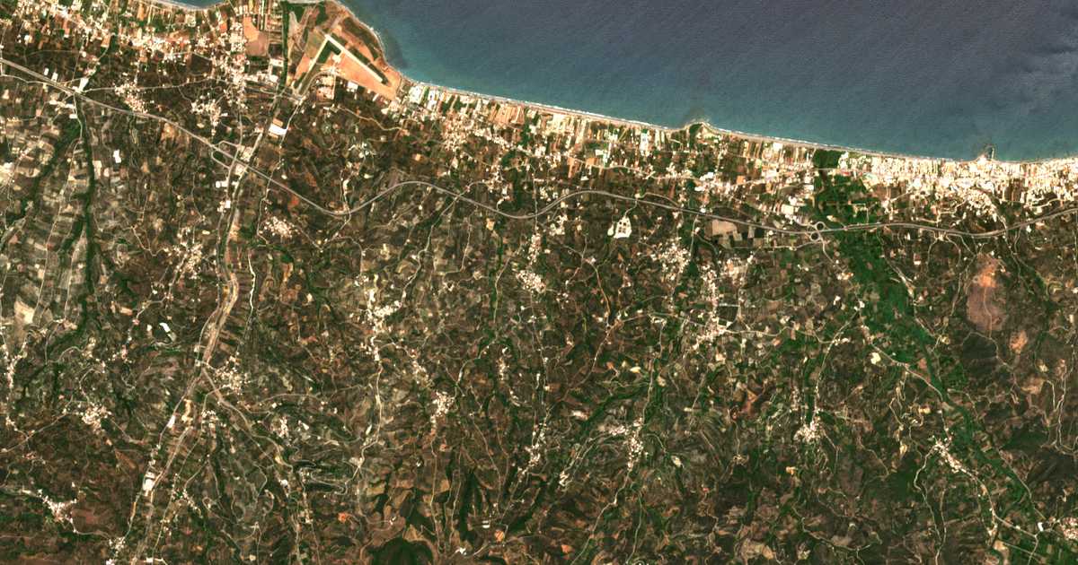 Satellitenkarte von Kontomárion