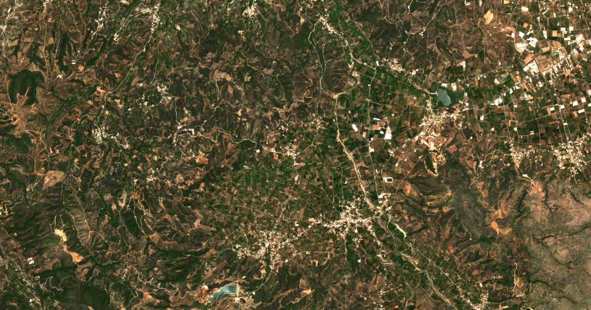 Satellitenkarte von Koufós