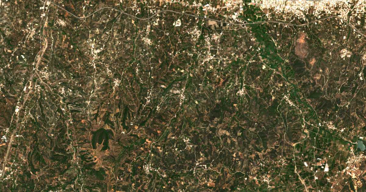 Satellitenkarte von Loutrákion
