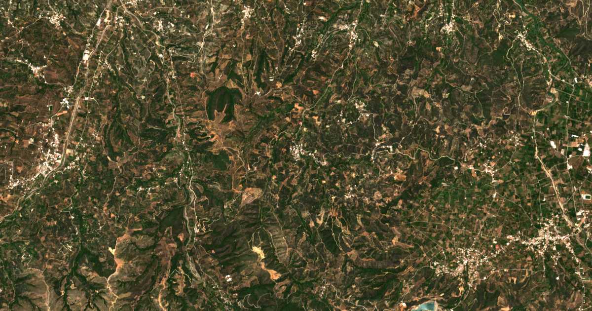 Satellitenkarte von Manoliópoulon
