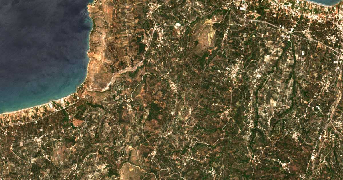 Satellitenkarte von Nochiá