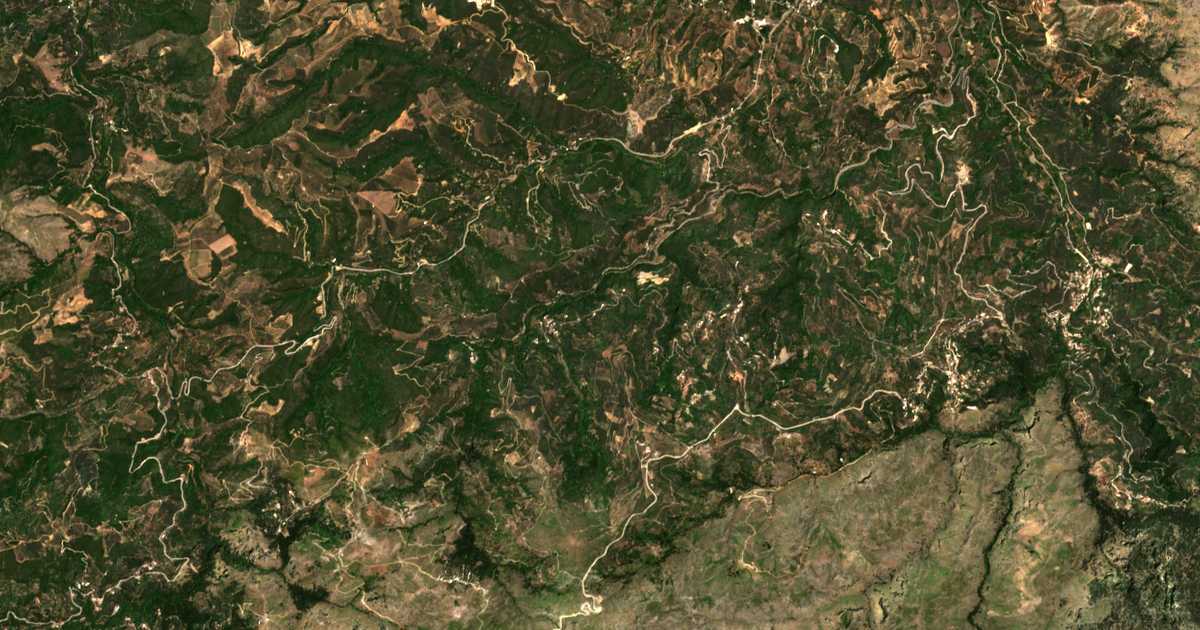 Satellitenkarte von Orthoúnion