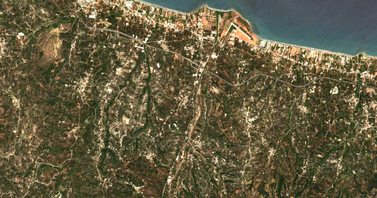 Satellitenkarte von Polemárchion