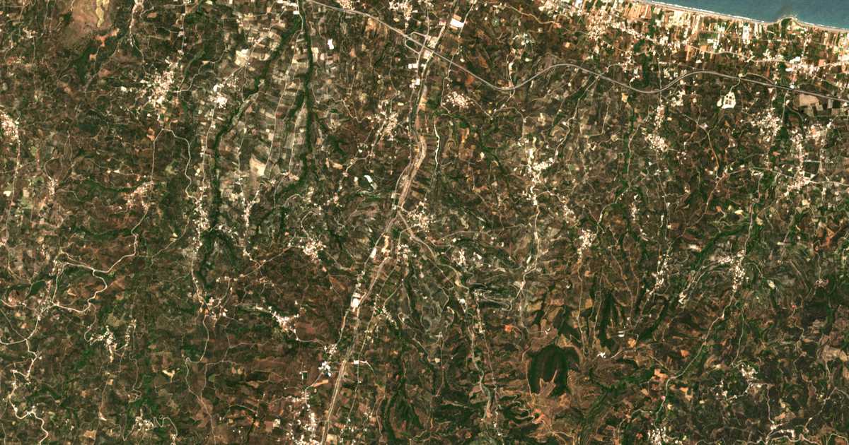 Satellitenkarte von Sirílion