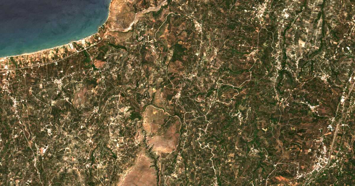 Satellitenkarte von Vasilópoulon