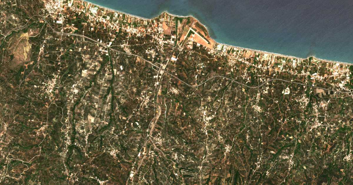 Satellitenkarte von Vlacheronítissa