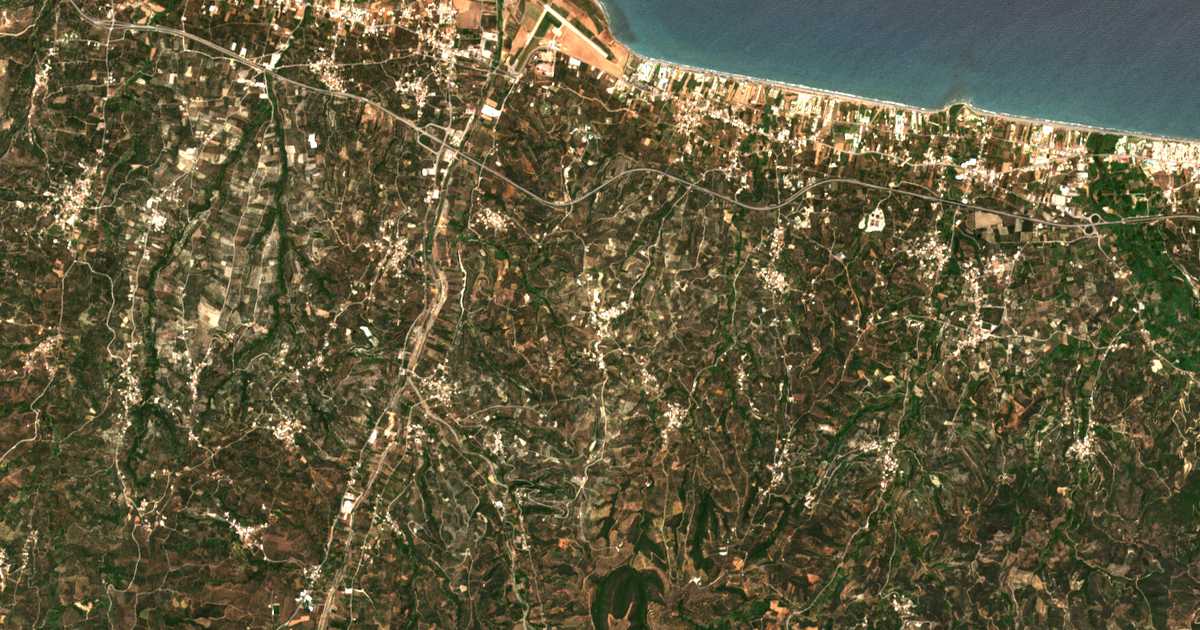Satellitenkarte von Xamoudochórion