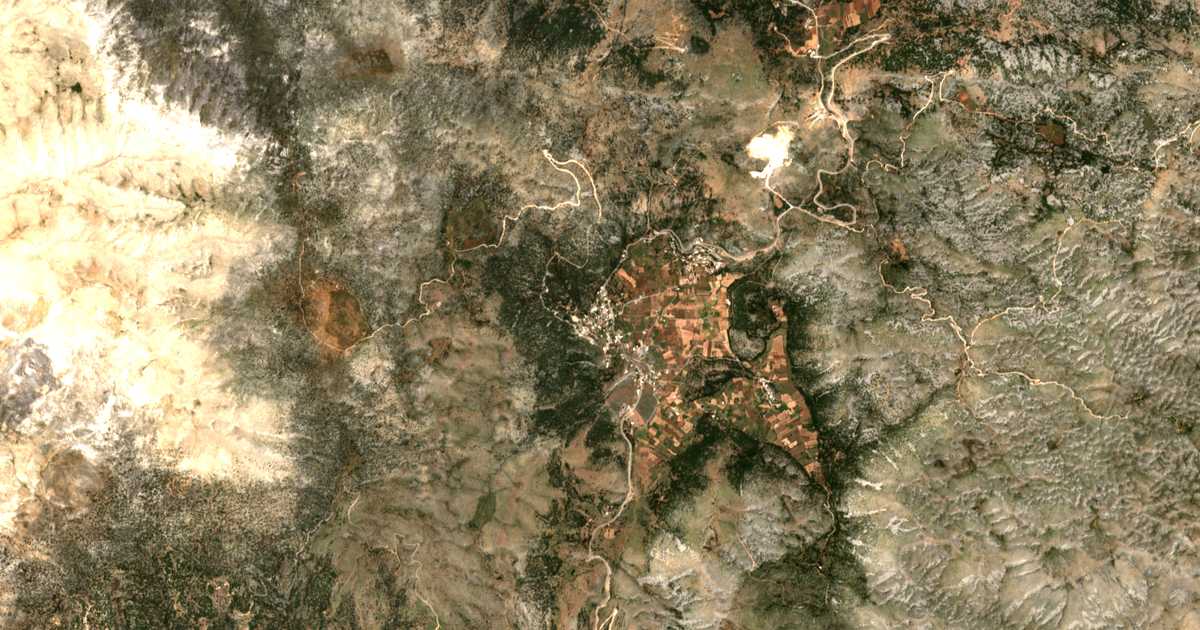 Satellitenkarte von Ammoudárion