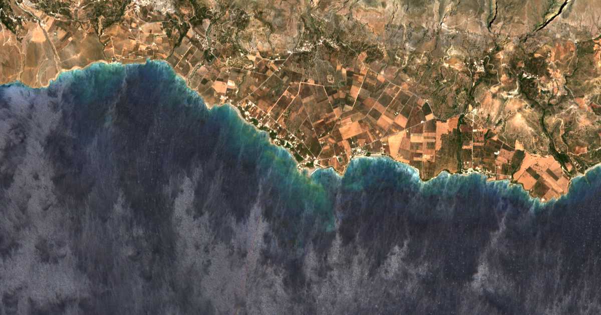 Satellitenkarte von Fragkokástello